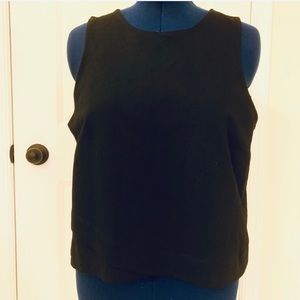 Banana Republic blk zip back tank NWT, size XL